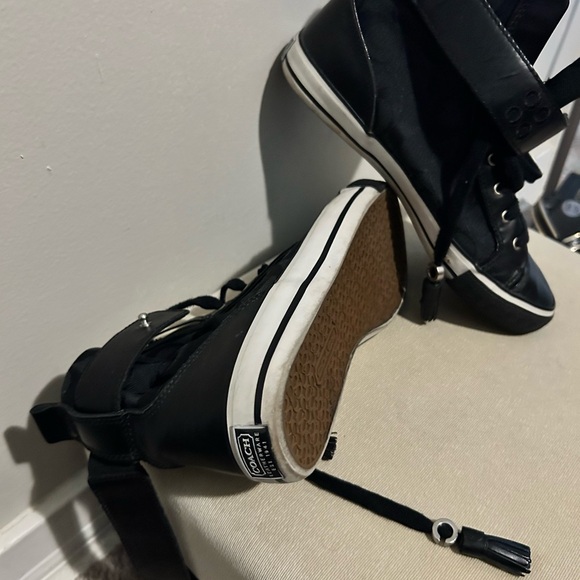 Coach Black High-Top Sneakers - Picture 1 of 2